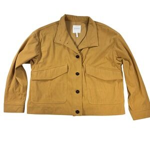 Anthropologie Avec Les Filles Corduroy‎ Jacket  XL Tan Shacket Button Down